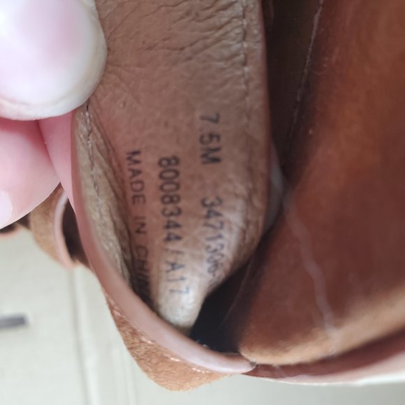 Frye suede lace up platform sandals, sz 7.5 - Picture 7 of 7